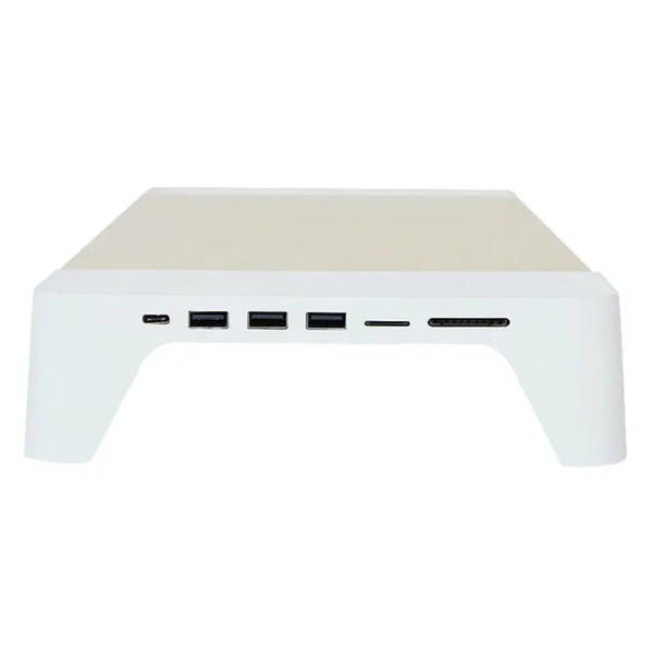 Pout Eyes8 3-in-1 Hub Monitor Stand - White
