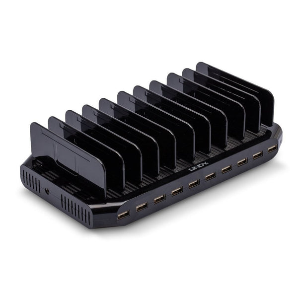 Lindy 10 Port USB-A Charging Station - Black