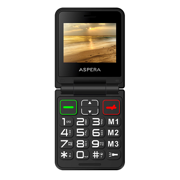 Aspera F50 2.4" Flip Phone 128MB/48MB - Midnight