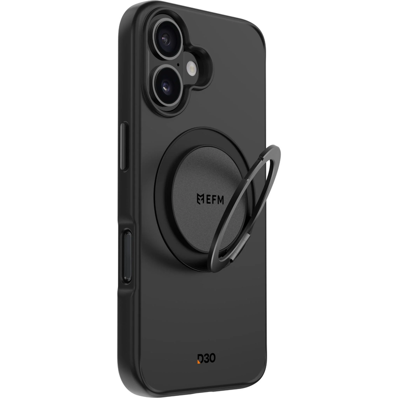 EFM Alta Case with D3O Bio For iPhone 16 - Black