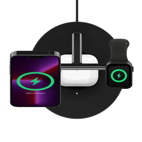 Belkin BoostCharge Pro 3-in-1 Wireless Charger w/ MagSafe - Black