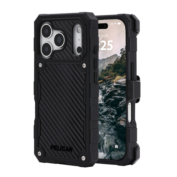 Pelican Shield MagSafe Case w/ Holster For iPhone 17 Pro - Carbon