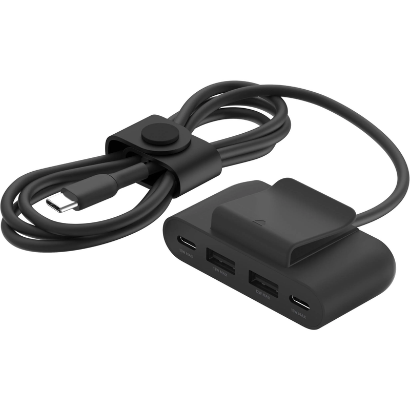 Belkin BoostUp Charge 4 Port USB Power Extender - Black