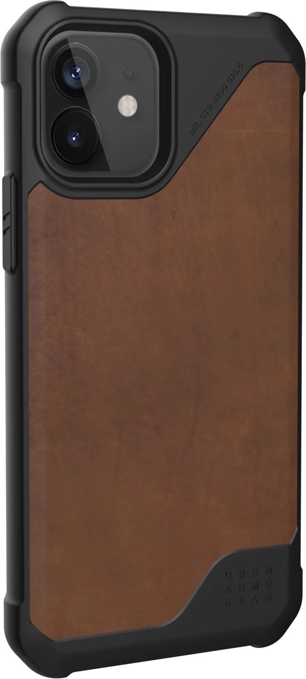 UAG Metropolis LT Case For Apple iPhone 12/12Pro - LTHR ARMR Brown
