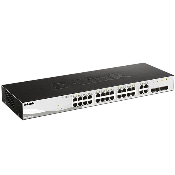 D-Link 28-Port Gigabit Smart Managed Switch - Black