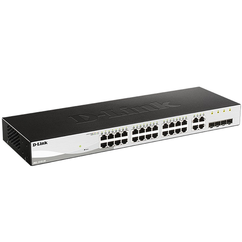 D-Link 28-Port Gigabit Smart Managed Switch - Black