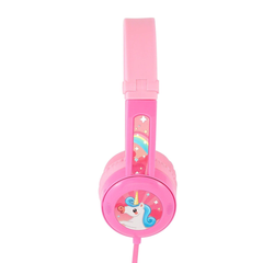 BuddyPhones Travel Kids Wired Headphone - Light Pink