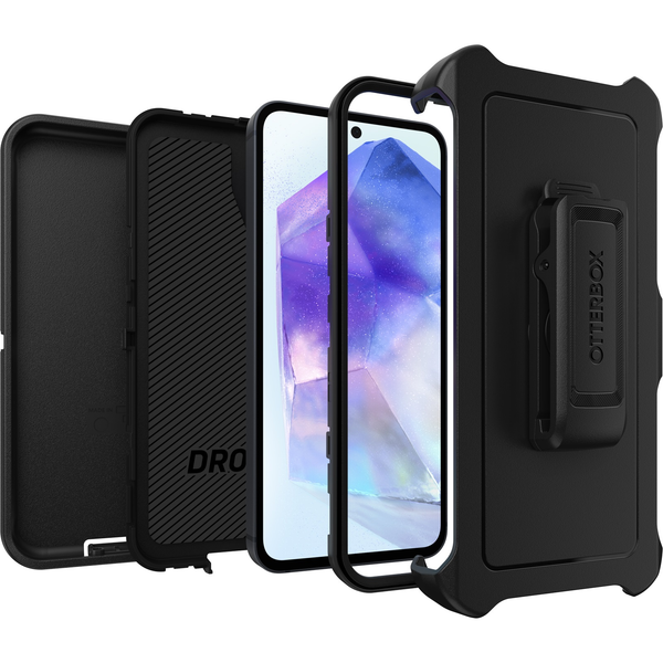 OtterBox Defender Samsung Galaxy A55 5G 6.6" Case - Black