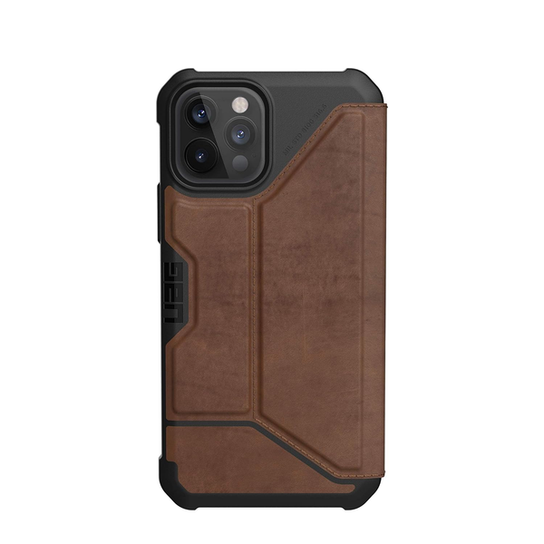 UAG Metropolis Case For iPhone 12/12 Pro - LTHR ARMR Brown