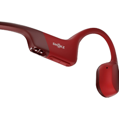 Shokz OpenRun Bone Conduction Sports Bluetooth Headphones - Red