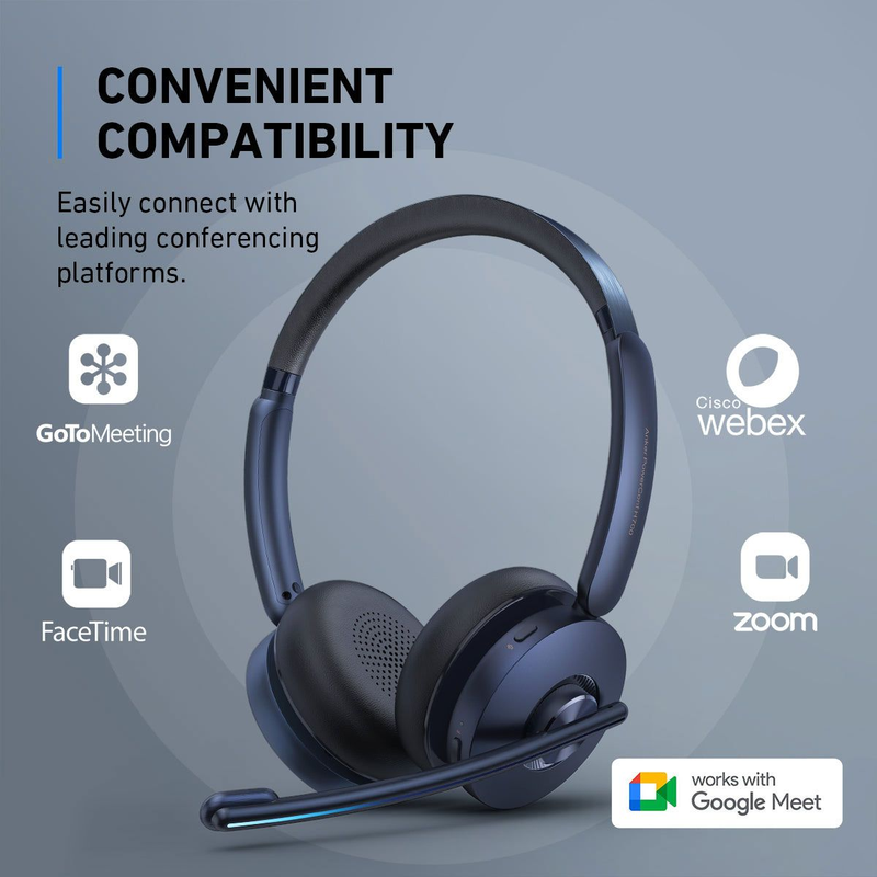 Anker PowerConf H700 Wireless Headset - Blue