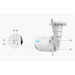Reolink Argus Eco 2K WiFi Battery Outdoor Security Camera 2-Pack - White