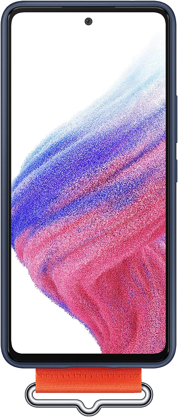 Samsung Silicone Cover with Strap Samsung Galaxy A53 5G - Navy