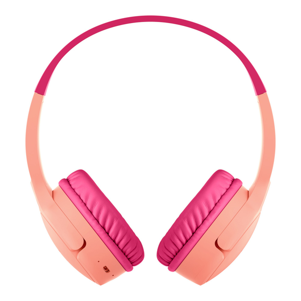 Belkin SoundForm Mini Wireless On-Ear Headphones for Kids - Pink