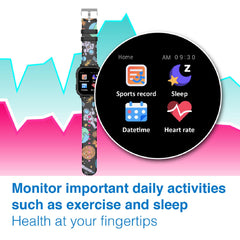 vFitness Momentum 2.0 Smartwatch with Health Tracking - Black