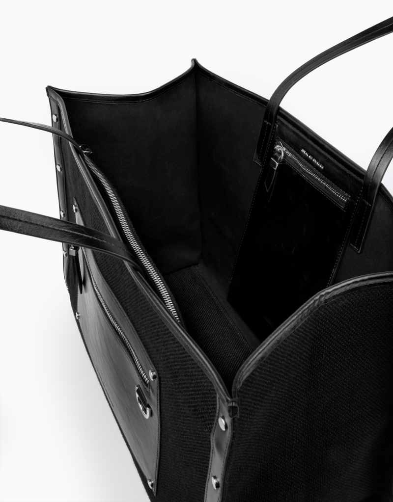 Ideal of Sweden Shopper Bag Daria Jacquard - Black