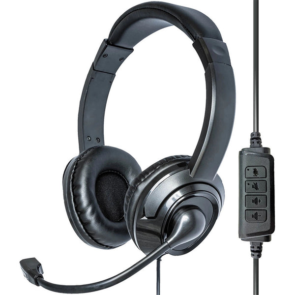 Moki USB Headphones + Boom Mic - Black