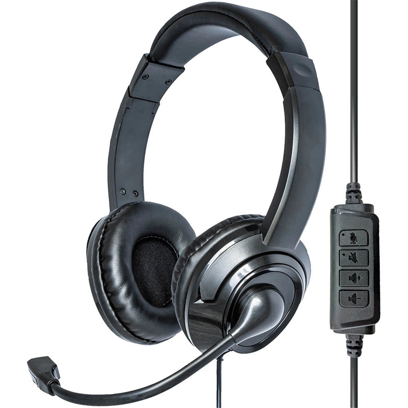 Moki USB Headphones + Boom Mic - Black
