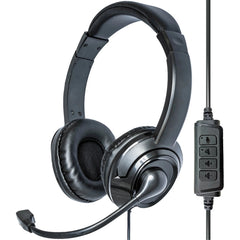 Moki USB Headphones + Boom Mic - Black