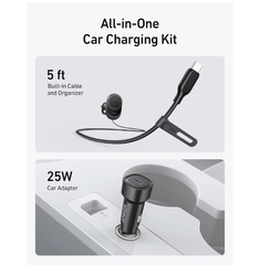 Anker MagGo Qi2 Wireless Car Charger + Power Adapter bundle - Black