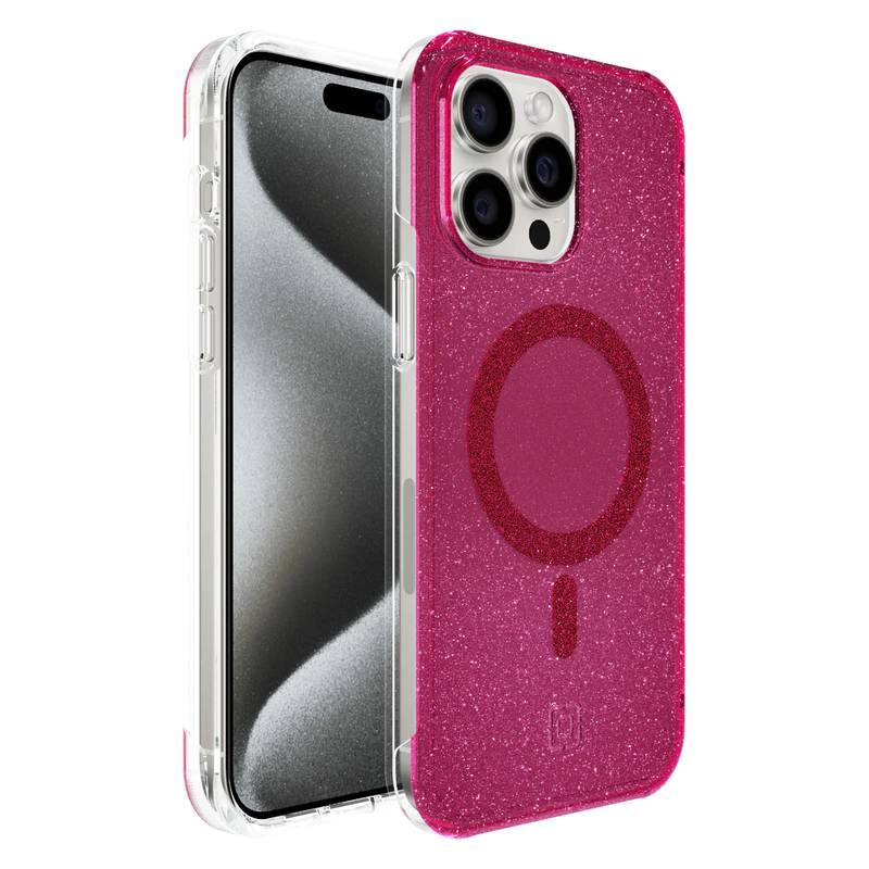 Incipio Forme Protective Case For iPhone 15 Pro Max - Pop Pink Glitter