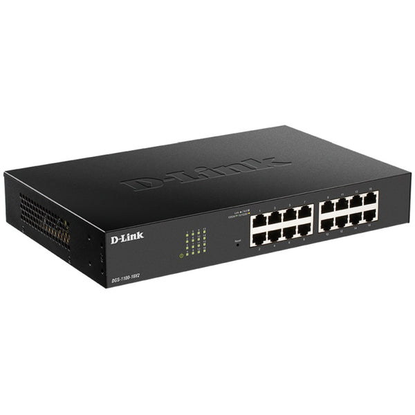 D-Link 16-Port Gigabit Smart Managed Switch - Black
