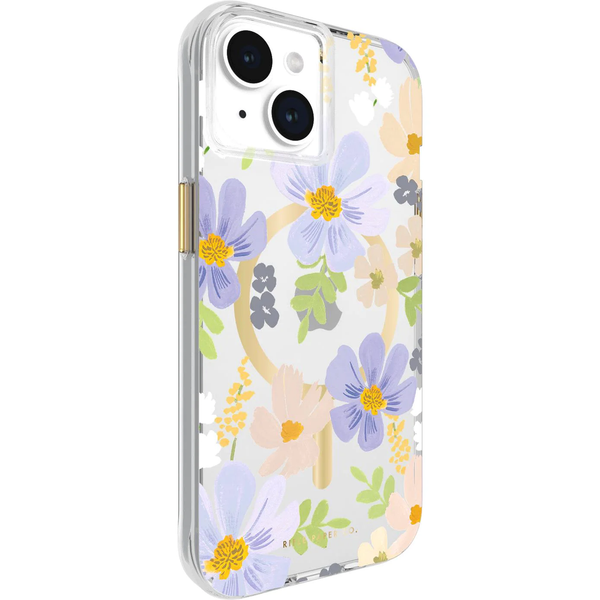 Case-Mate Rifle Paper MagSafe Case For iPhone 15 - Pastel Marguerite