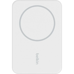 Belkin Charge 5K Magnetic Wireless Power Bank+Stand - White