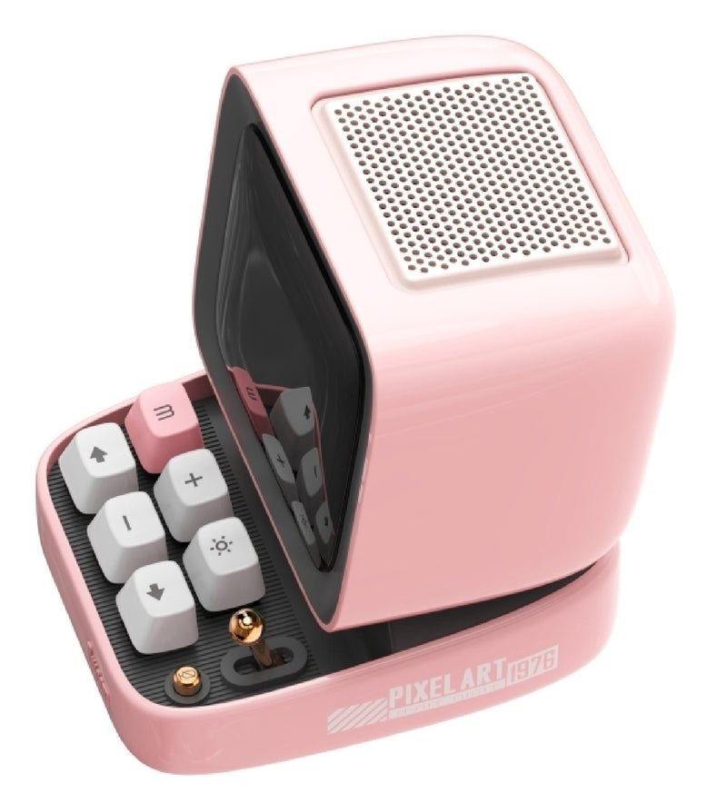 Divoom DITOO PRO Retro Pixelart 15-Watt Bluetooth Speaker - Pink