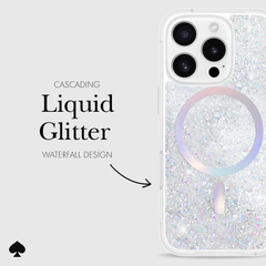 Kate Spade MagSafe Case For iPhone 16 Pro - Liquid Glitter