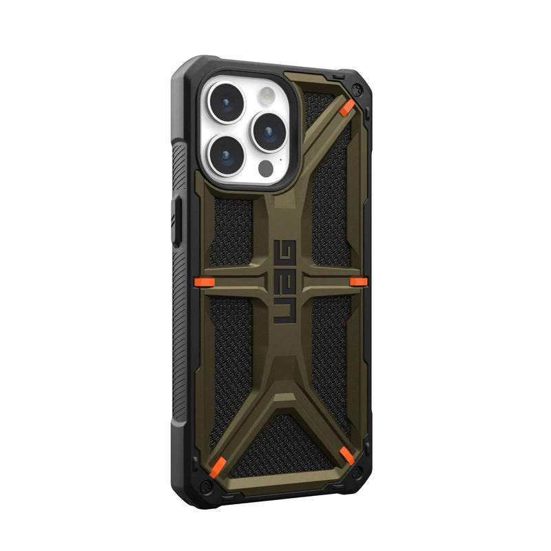UAG Monarch Case For iPhone 15 Pro Max - Kevlar Green