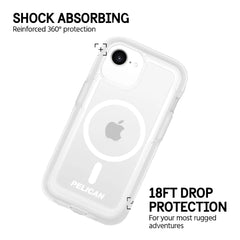 Pelican Voyager MagSafe Case For iPhone 16e/15/14/13 -  Clear