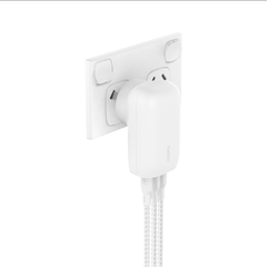 Belkin BoostCharge USB-C Wall Charger w/ USB-C Cable 2M - White