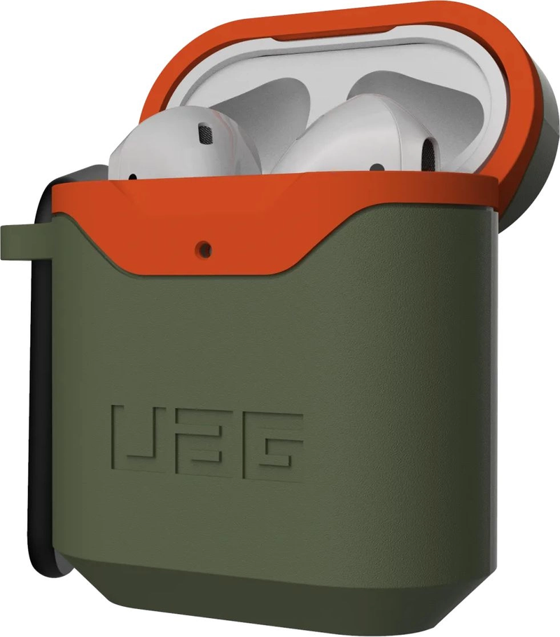 UAG Standard Issue Case For Airpods(1 Gen , 2 Gen) - Olive/Orange