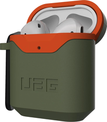 UAG Standard Issue Case For Airpods(1 Gen , 2 Gen) - Olive/Orange