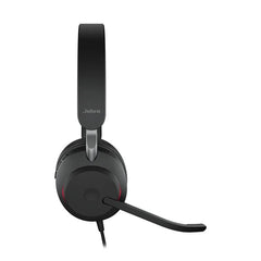 Jabra Evolve2 40 SE MS USB-C/A Wired Stereo Headset – Black