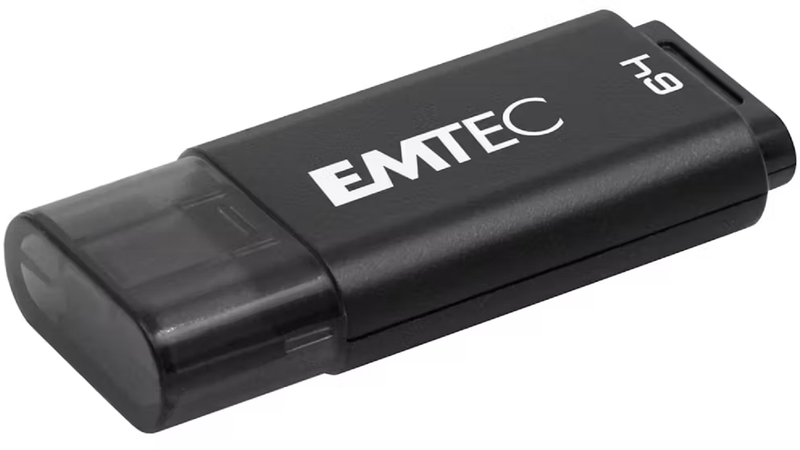 Emtec D400 64GB USB 3.2 Type-C Flash Drive - Black