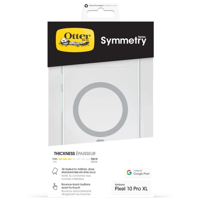 OtterBox Symmetry Case w/ Magnets For Google Pixel 10/10 Pro - Clear
