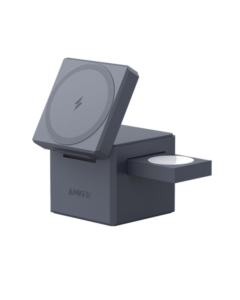 Anker 3-in-1 Wireles Charging Cube with MagSafe - Black