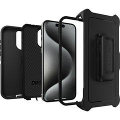 OtterBox Defender Case For iPhone 15 Pro Max - Black