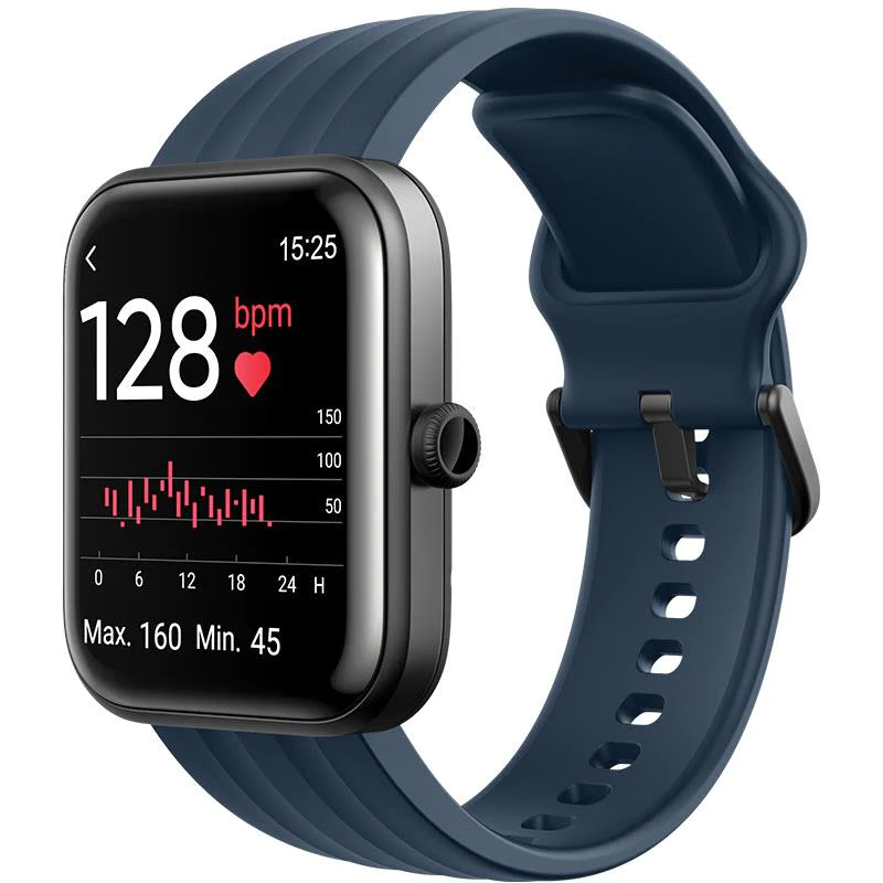 Ryze Evo Smart Watch - Dark Grey with Red Strap