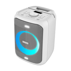 BlueAnt X5 Portable 60W Party Bluetooth Karaoke Speaker - White
