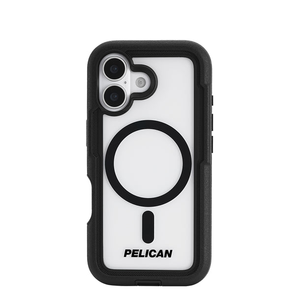 Pelican Voyager MagSafe Case w/ Holster For iPhone 17 - Black/Clear
