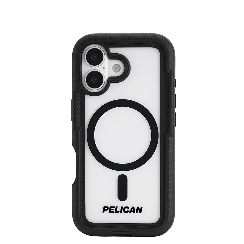 Pelican Voyager MagSafe Case w/ Holster For iPhone 17 - Black/Clear