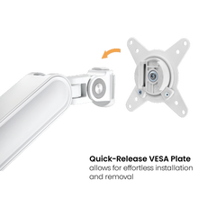 Brateck Designer Premium Single Monitor Arm with USB-A/USB-C Ports