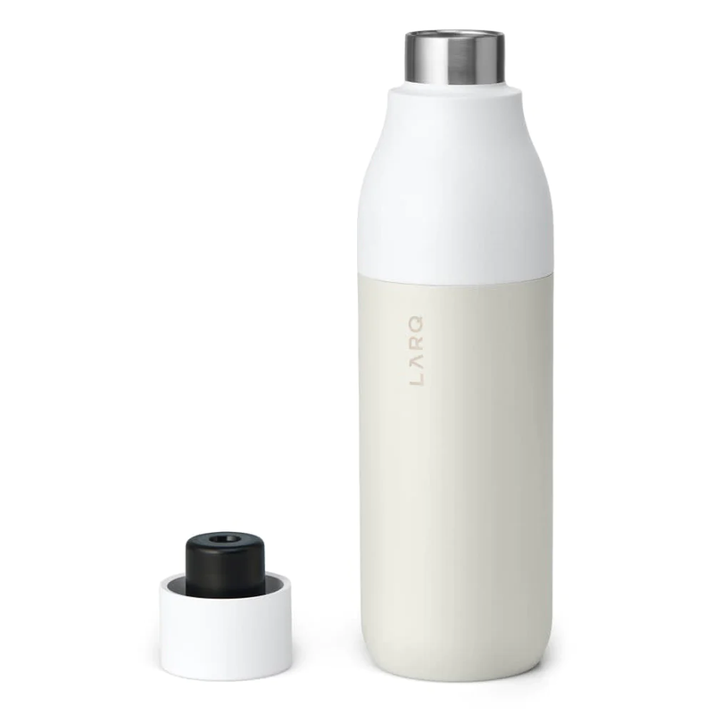 Larq PureVis Water Bottle 740ml - Granite White