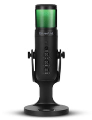 BlueAnt StreamX USB Microphone with LED Lights – Black