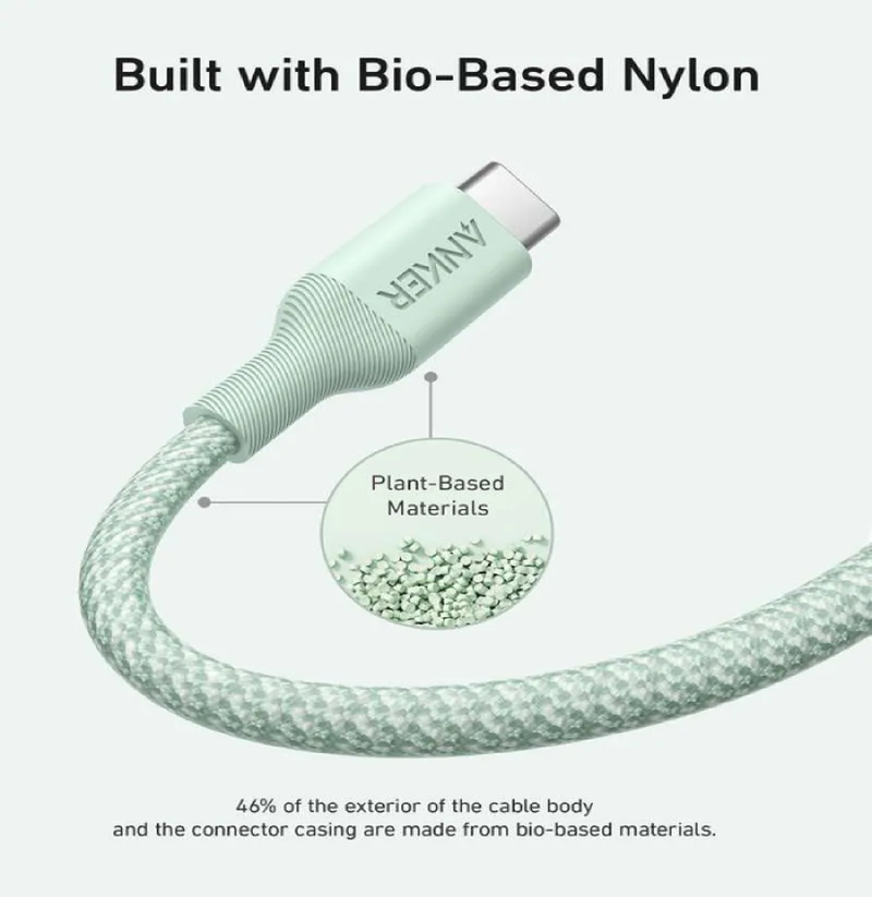 Anker 544 Bio-Nylon USB-C to USB-C Cable 1.8m - Green