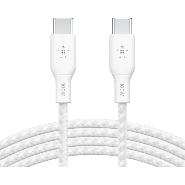 Belkin BoostCharge 100W USB-C to USB-C Cable 2m - White