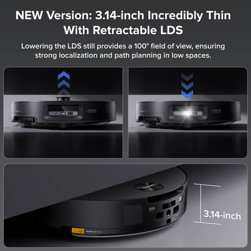 Roborock Saros 10 Robotic Vacuum Cleaner - Black